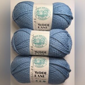 (3 Pack) Lion Brand Yarn 640-108W Wool-Ease Thick & Quick Bulky Yarn